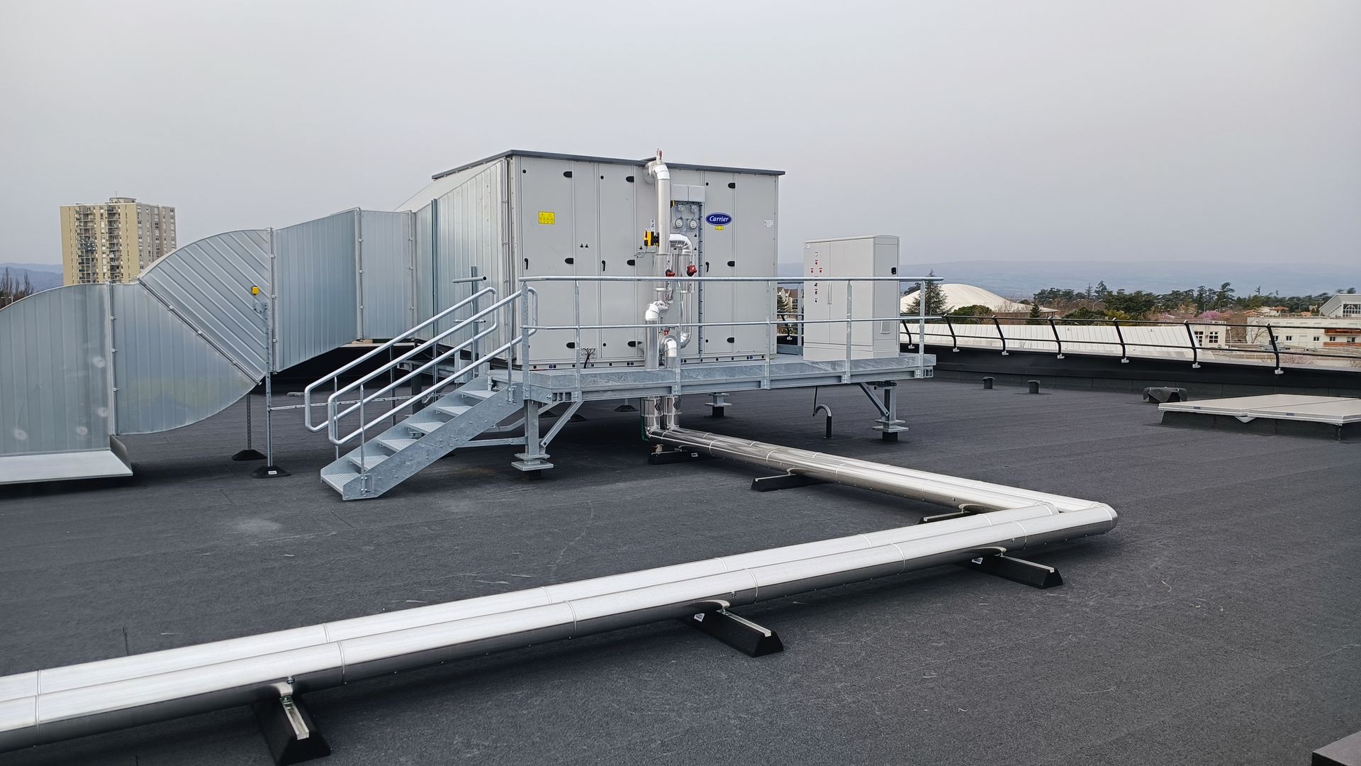 Travaux d'isolation calorifuge en extérieur