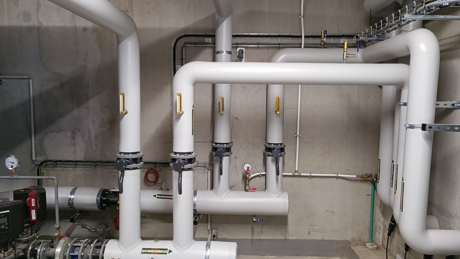 Canalisation isolée avec du PVC