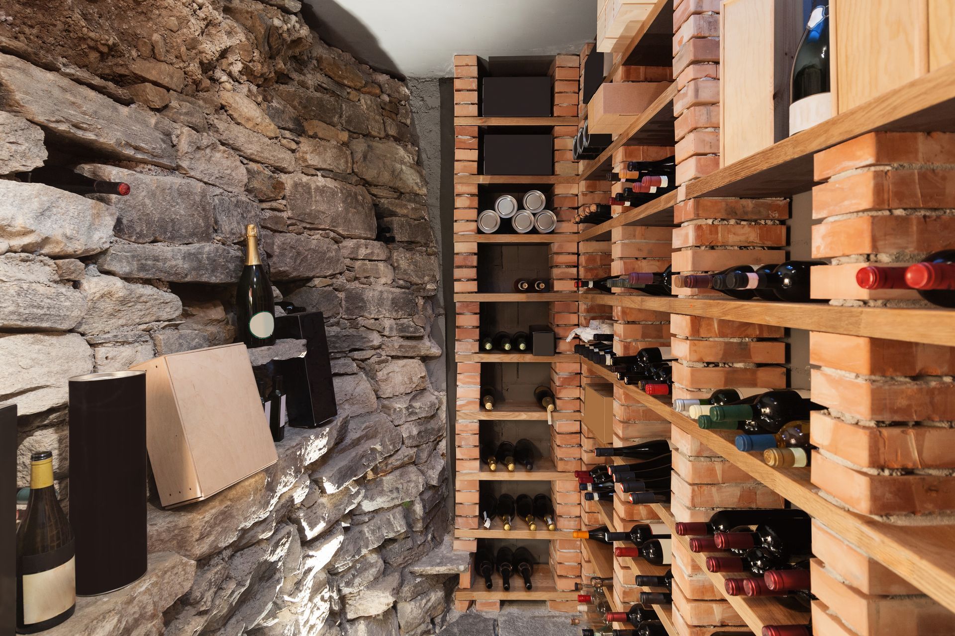 Une petite cave à vin climatisée
