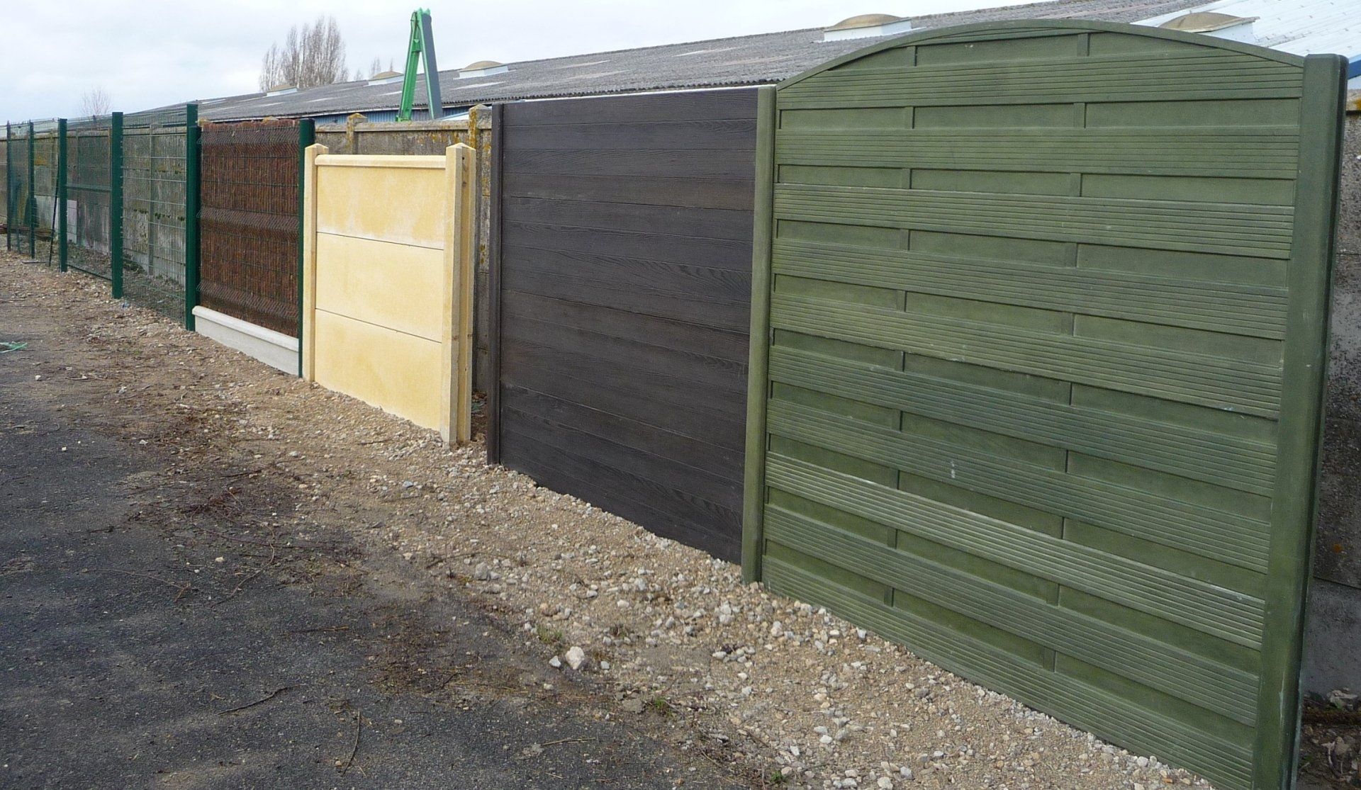 Différents types de clôtures