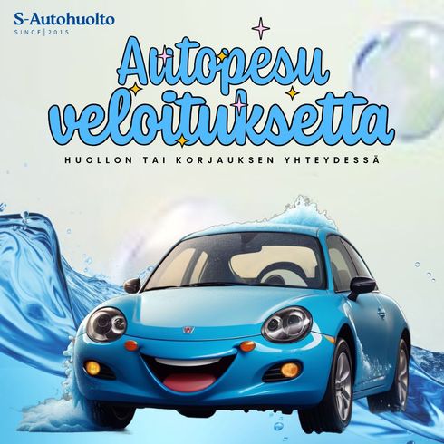 Autopesu veloituksetta