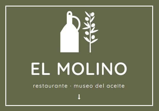 Logotipo de EL MOLINO sobre fondo verde oliv