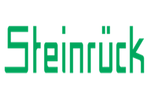 Ein grünes Steinruck-Logo auf weißem Hintergrund