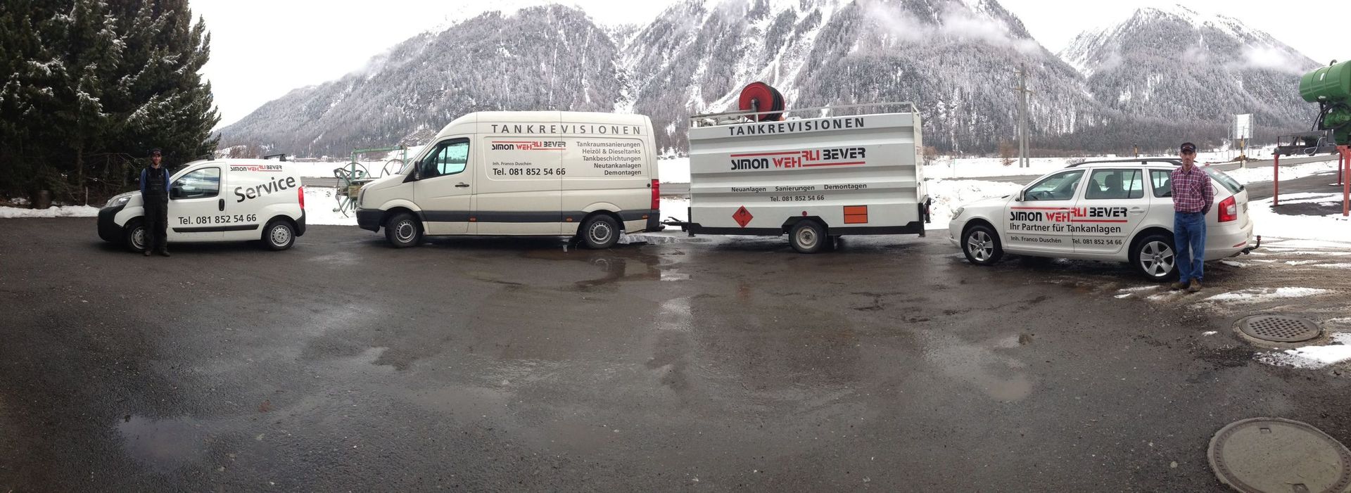 Fahrzeugflotte - Simon Wehrli Tankrevisionen GmbH in Bever