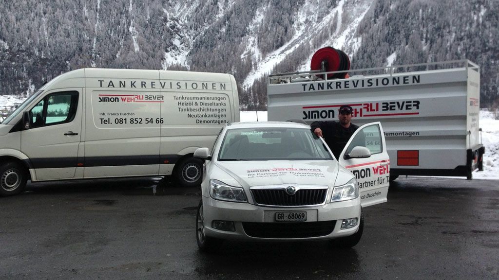 Servicfahrzeug - Simon Wehrli Tankrevisionen GmbH in Bever