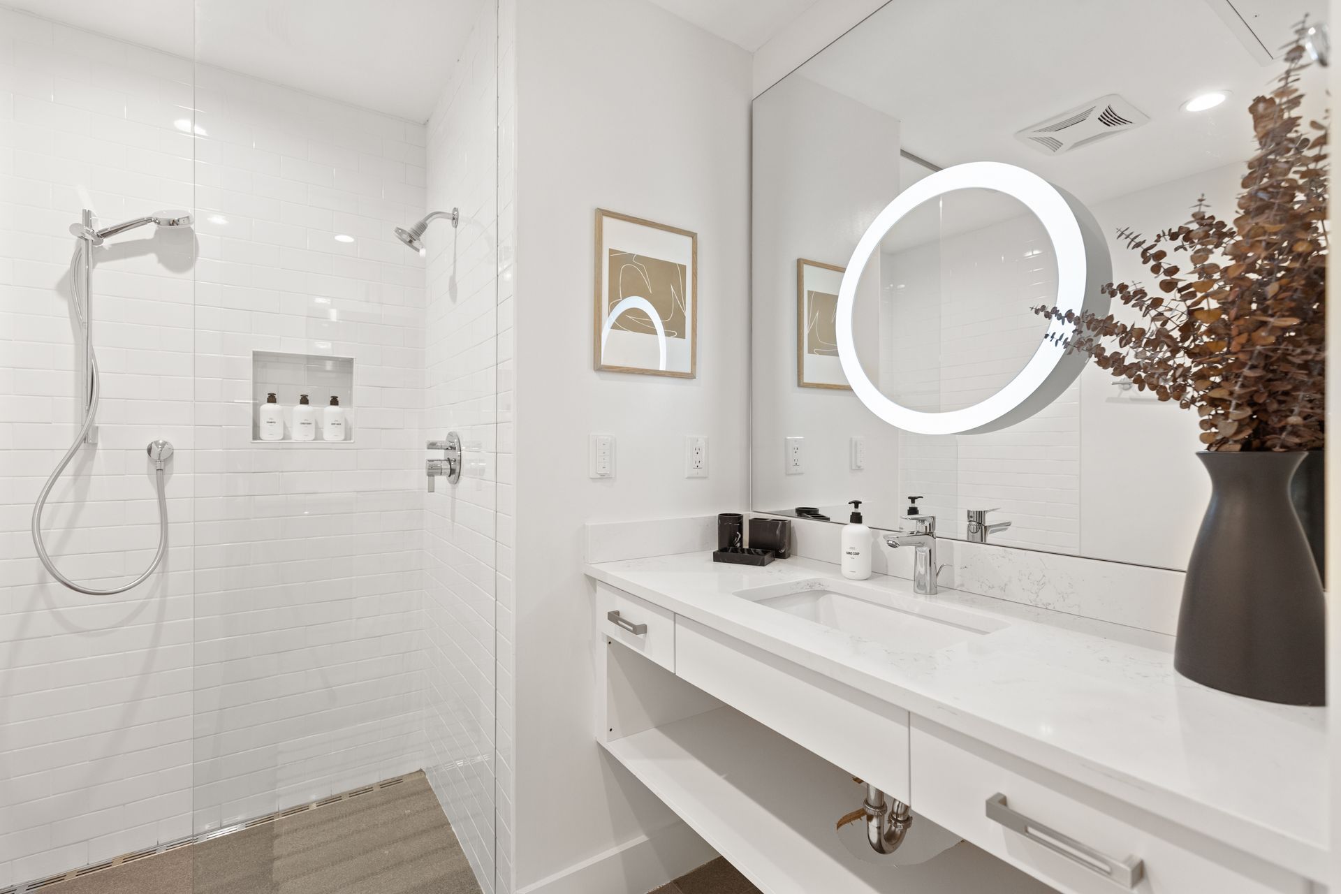 a white-colored washroom