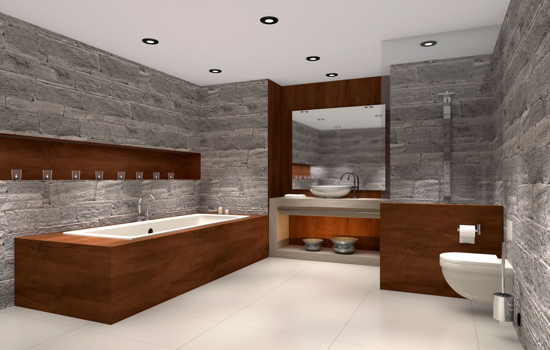 Ein Klempner arbeitet an einem Hahn.