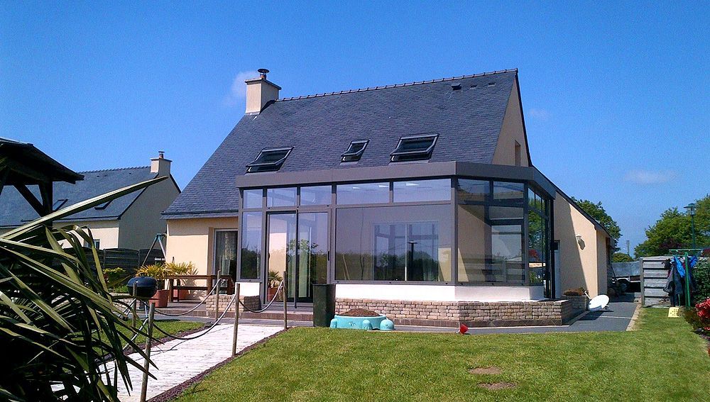 Véranda de style traditionnelle