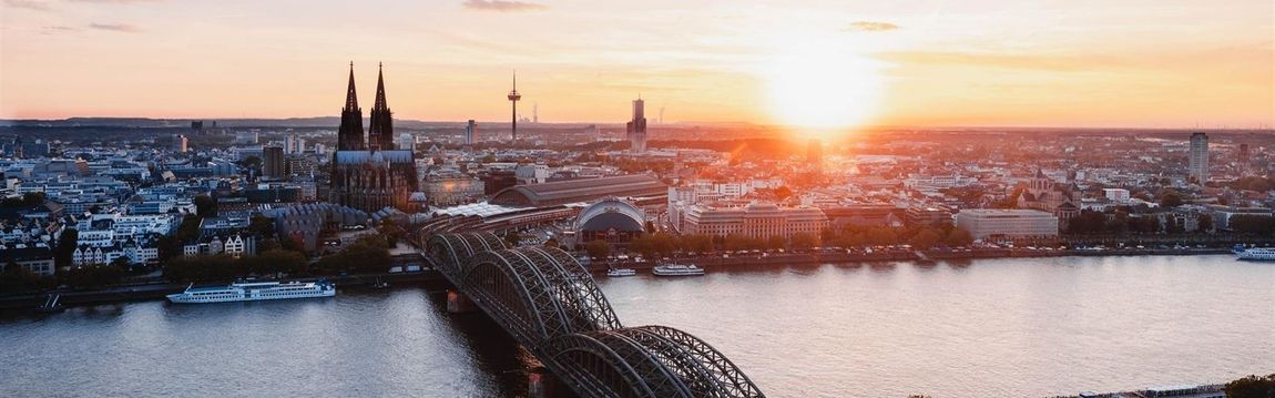 Ausblick Notariat Köln Sonnenuntergang