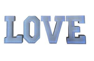 Lettrage lumineux LED 