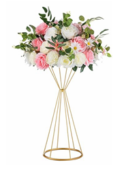 Ajoutez une touche d’élégance à votre décoration avec notre support de fleurs “Trompette” doré. Disponible à la location pour 5,00 €, ce support élancé (H : 51 cm, L : 21 cm) est idéal pour vos centres de table, cérémonies ou buffets fleuris. Un choix raffiné pour sublimer vos événements. (Fleurs non incluses).

