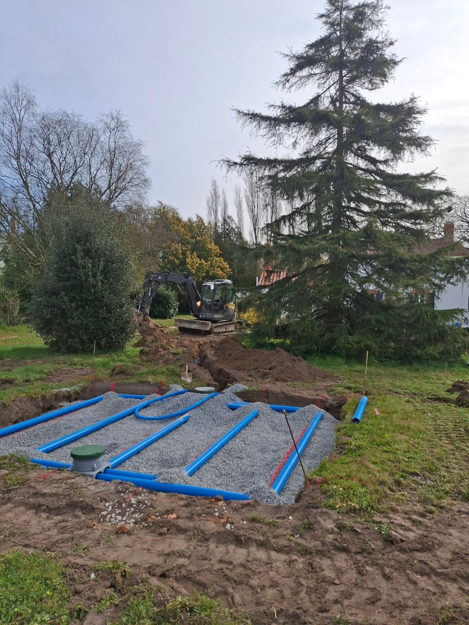 Chantier d'assainissement