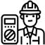 Icon Arbeiter mit Helm