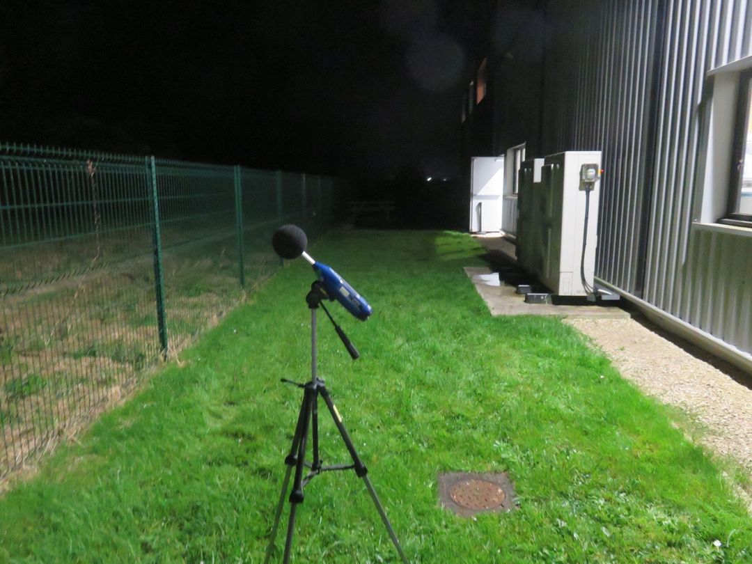 Mesure du bruit d'une pompe à chaleur