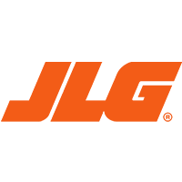 El logotipo de Jlg es naranja y negro sobre un fondo blanco.