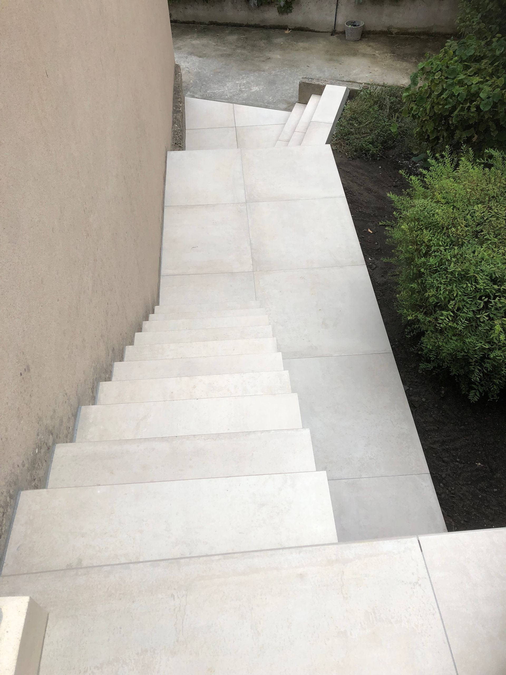 Mise en valeur et en carrelage d'un escalier