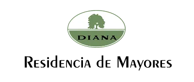 Logotipo con un &aacute;rbol verde y &laquo;DIANA&raquo; encima de &laquo;Residencia de Mayores&raquo;, sobre fondo blanco