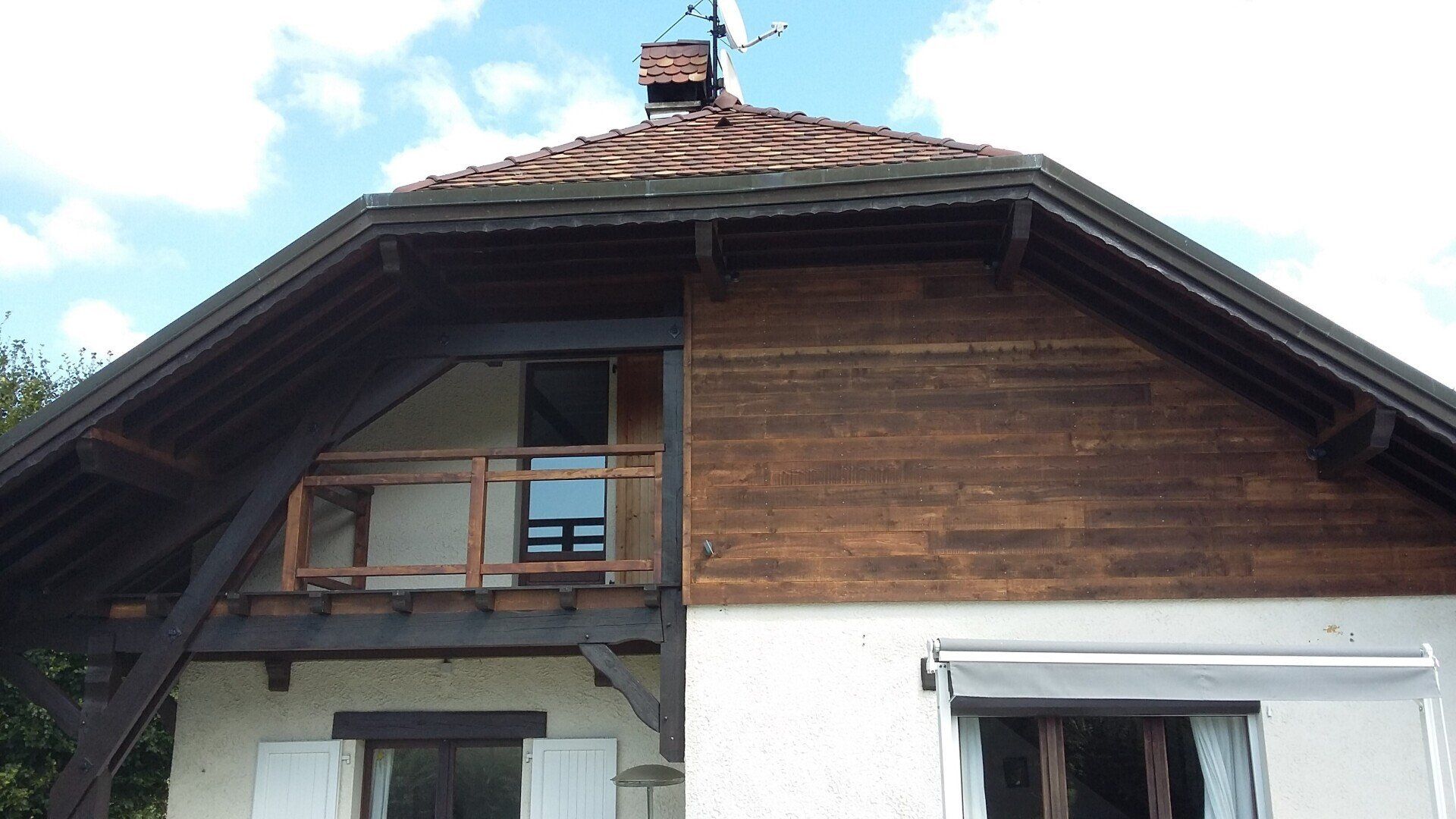 rénovation de façade, pose de bardage