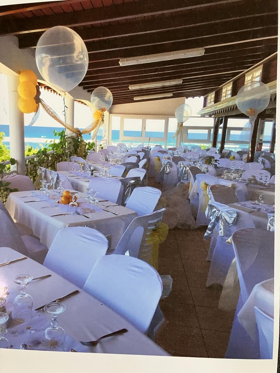 Salle de réception pour mariage