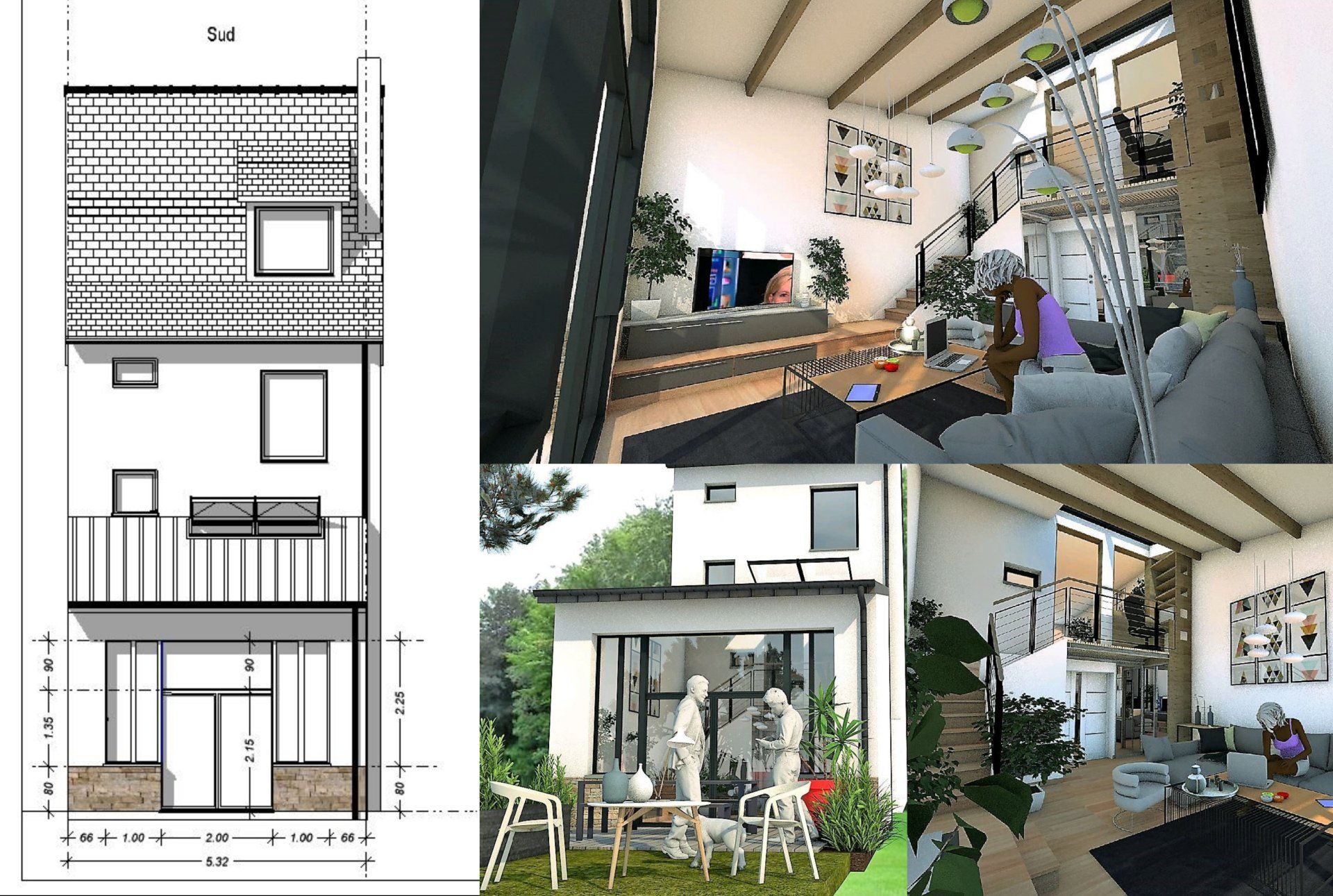 Extension d'une maison à étage