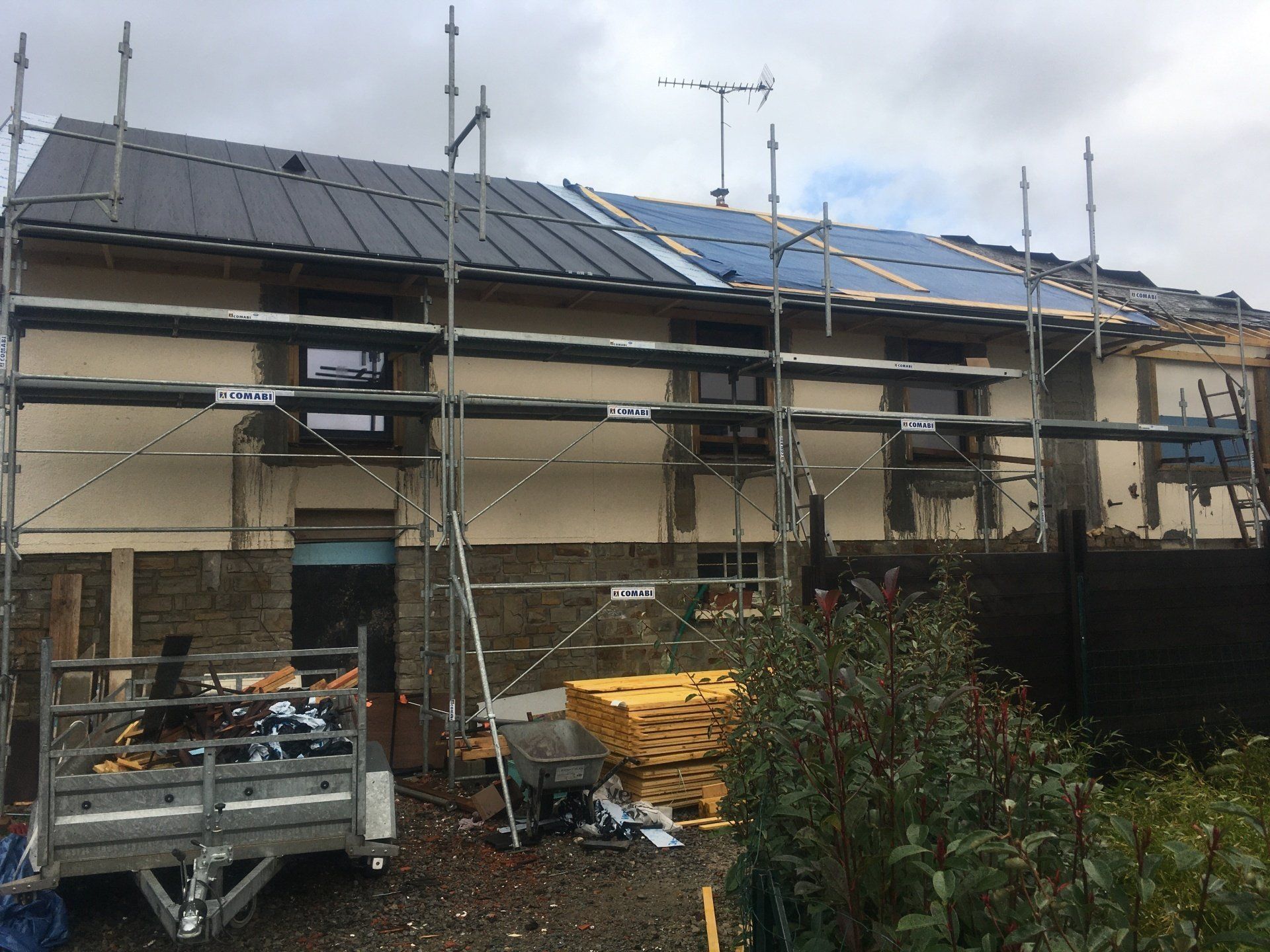 Rénovation lourde et extension d'une maison