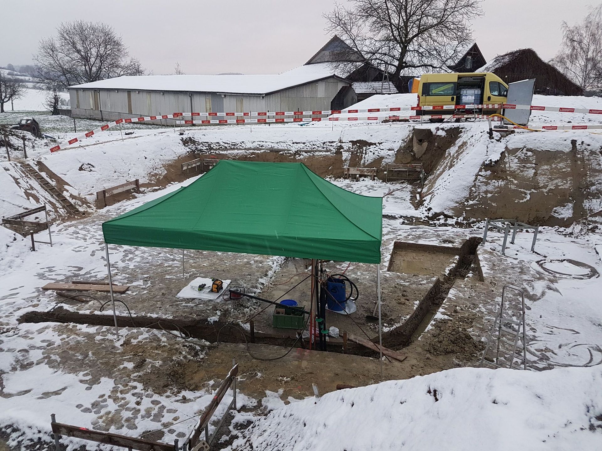 Graben für Wärmepumpe | F. Kaufmann AG | Heizung, Sanitär, Wärmepumpe Solaranlage | Frauenfeld