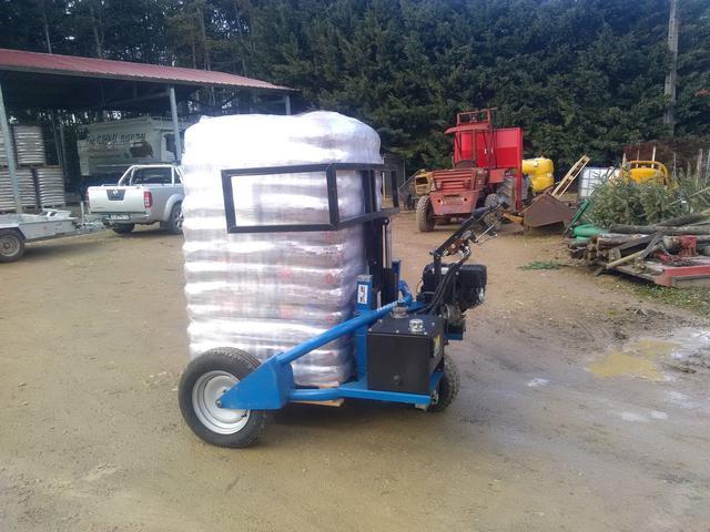 Palettes de bois chargé dans une remorque