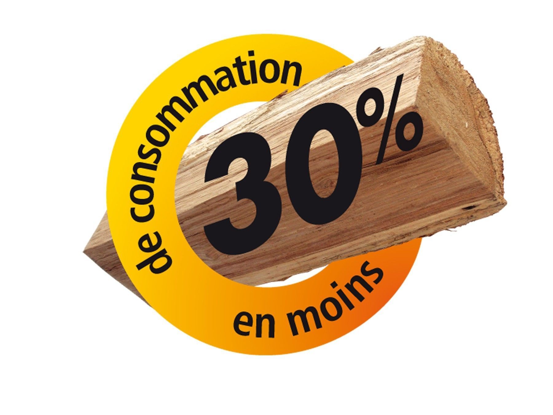 Infographie 30 % de consommation en moins