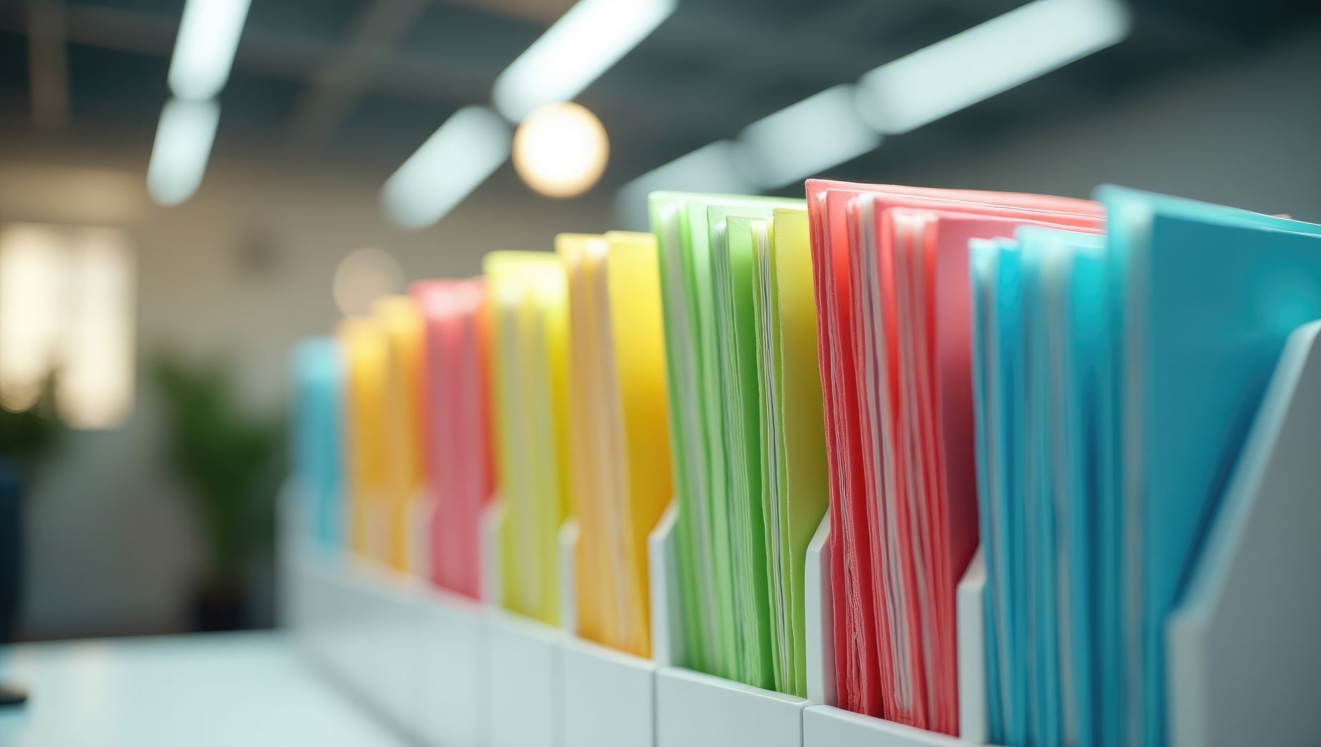 Des dossiers colorés