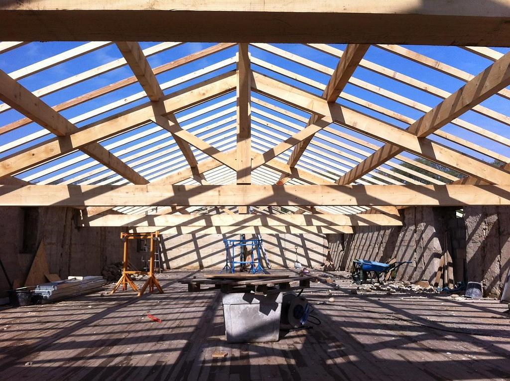 Charpente vue intérieure