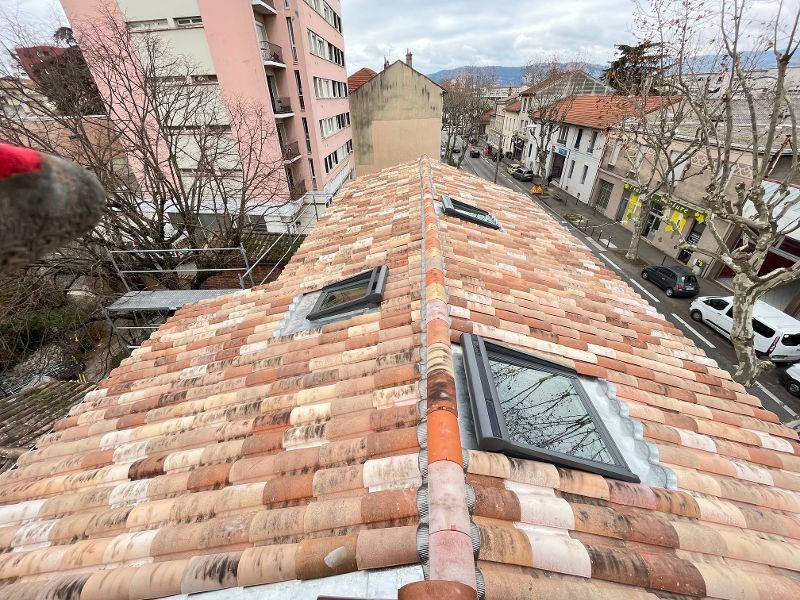 Travaux de couverture de dessus