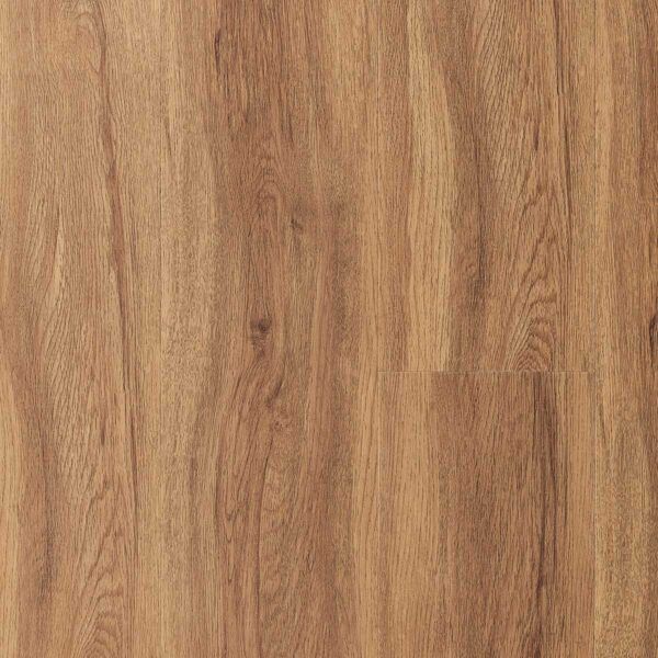 Piso de madera de color marrón claro con patrones de vetas visibles.