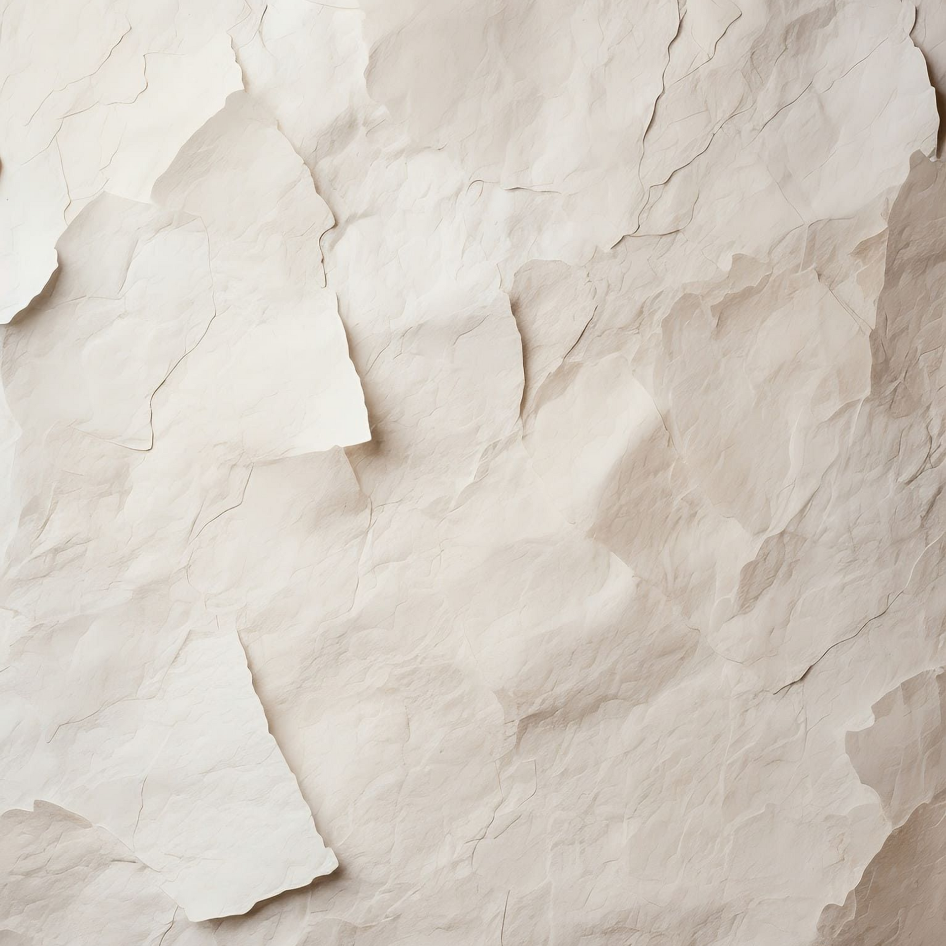 Papel beige arrugado y rasgado, con arrugas profundas y bordes irregulares.