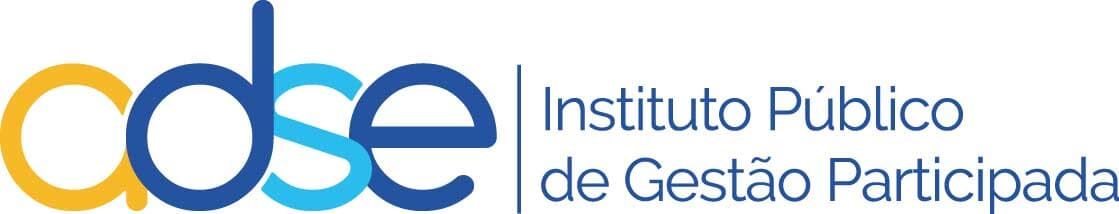 Logo of the Instituto Público de Gestão Participada, with a colorful 