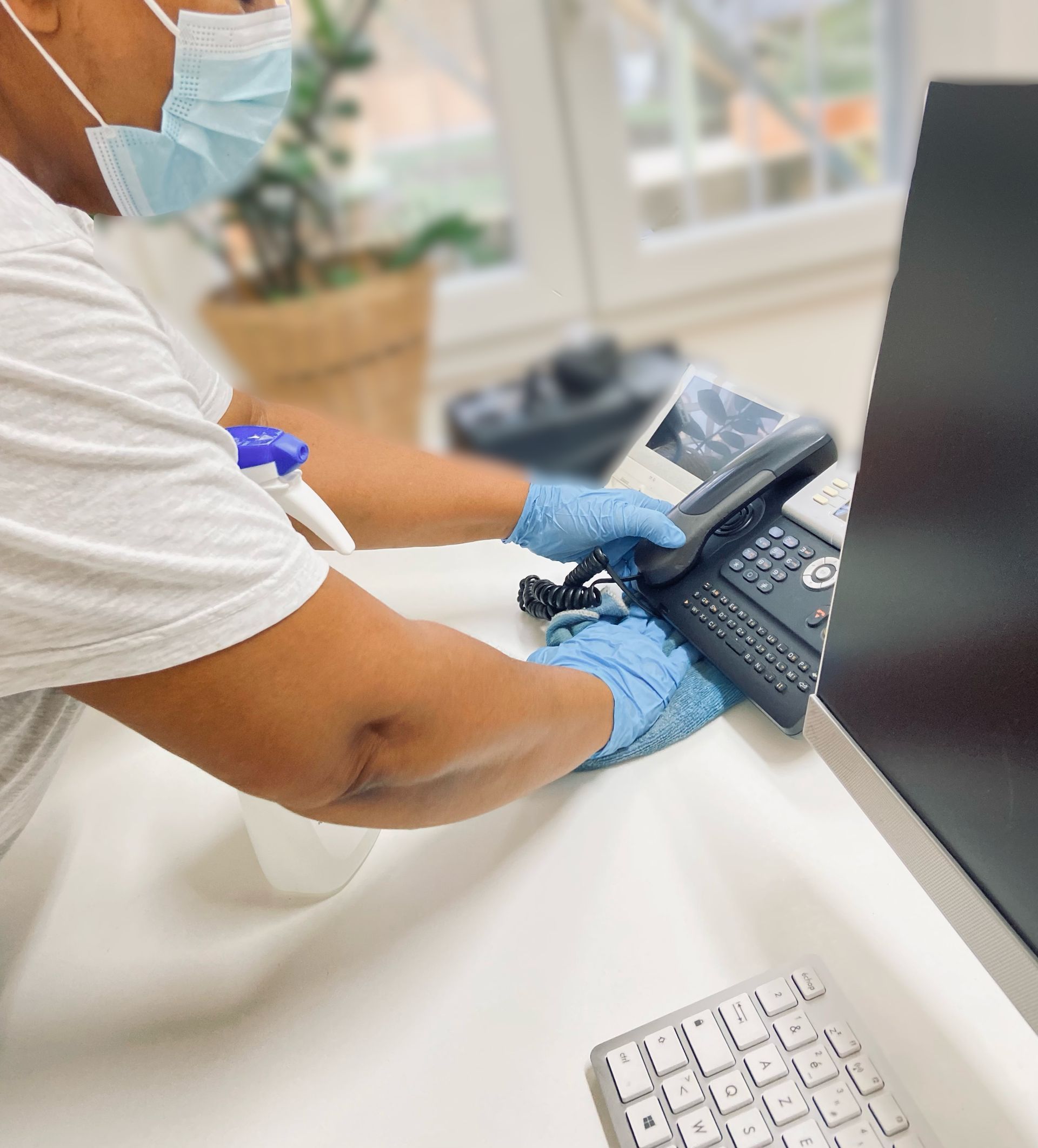 Nettoyage dans des bureaux professionnels