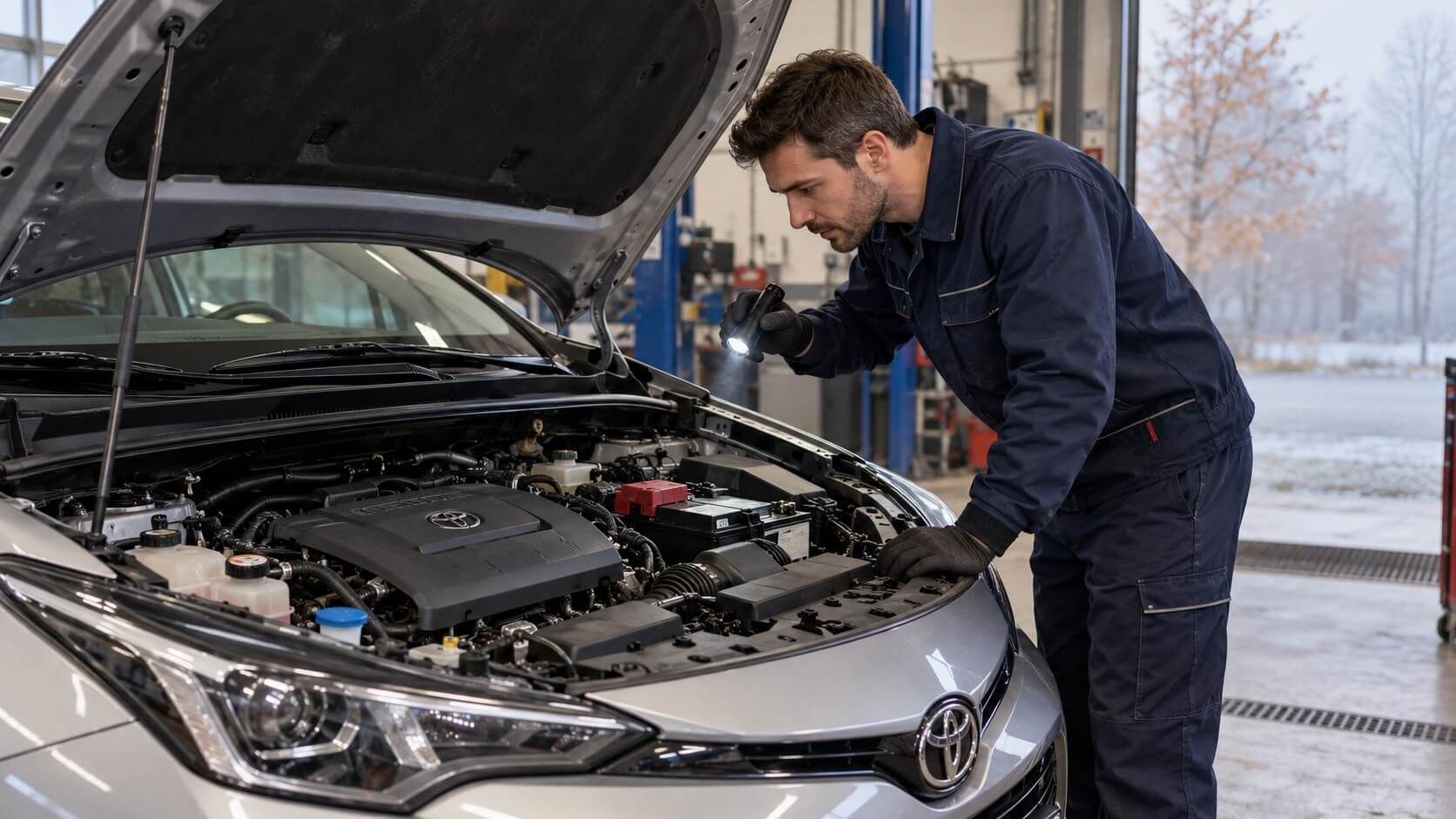 Contrôle de voiture avant l'hiver