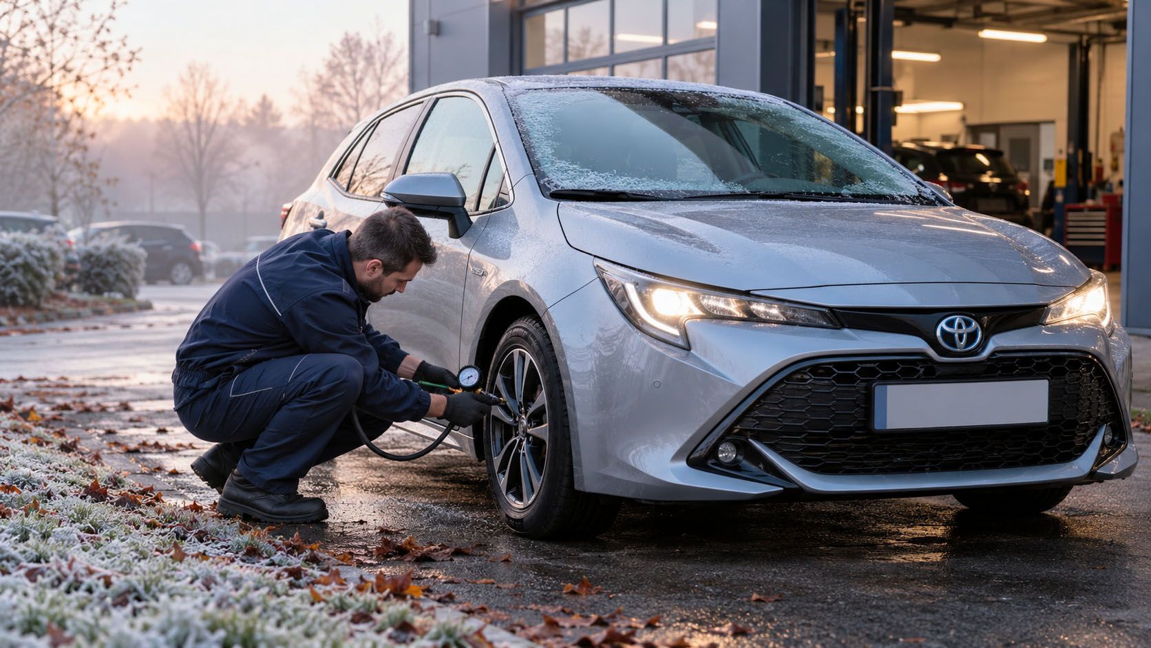 Préparation d'une voiture Toyota pour l'hiver