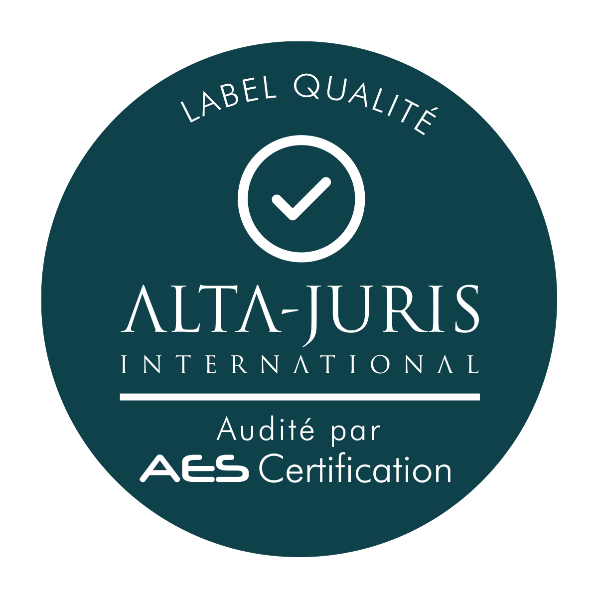 Labellisé qualité ALTA-JURIS