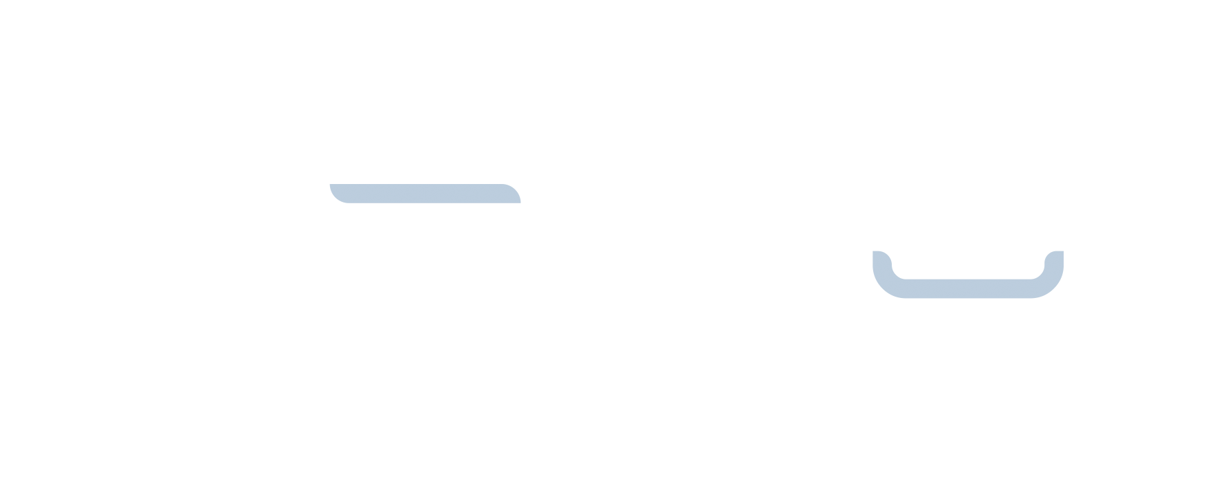 Un fondo blanco con dos líneas azules.