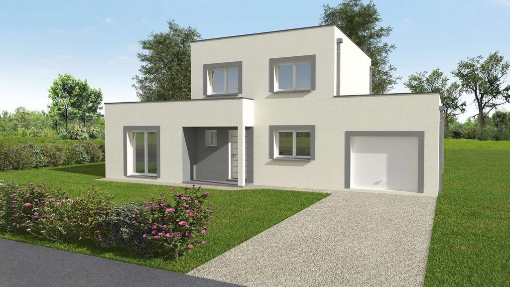 Maison sous forme de cubes imbriqués