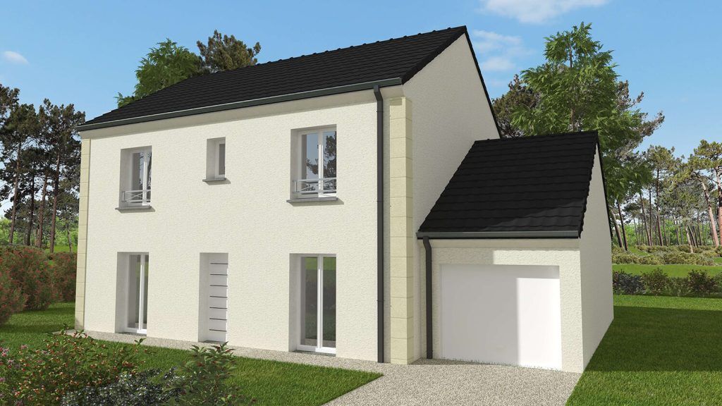 Maison avec un étage et garage attenant
