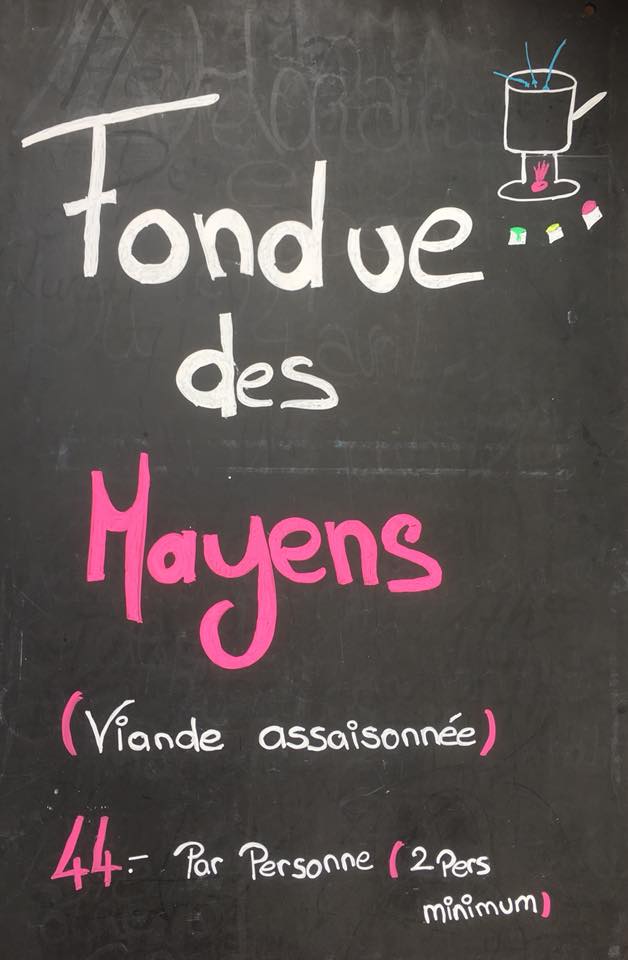 Fondue - Hôtel des Mayens - Vercorin
