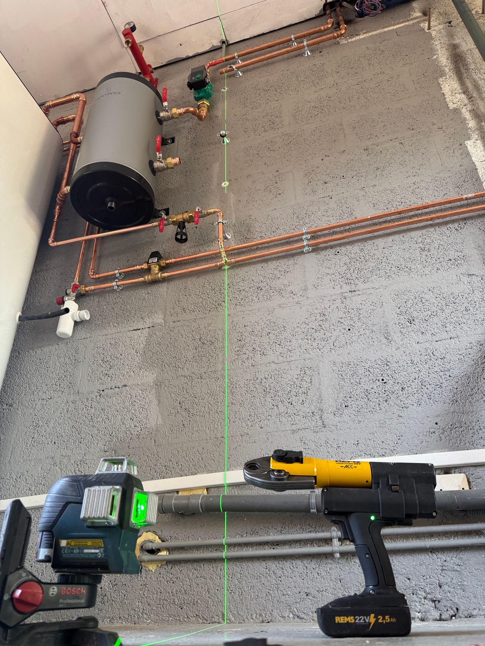 Installation d' une pompe à chaleur air/eau ALTHERMA DAIKIN
