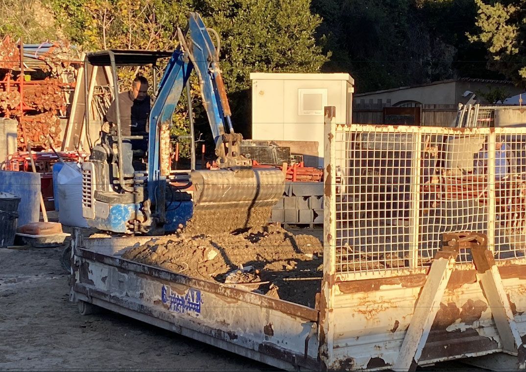 Pelleteuse effectuant un chargement