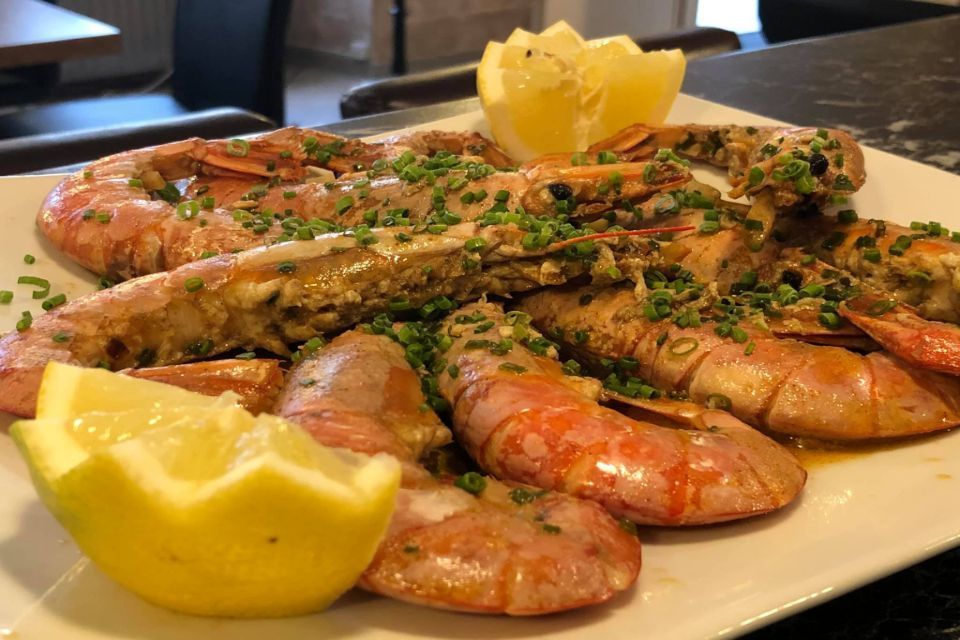 crevettes avec du citron