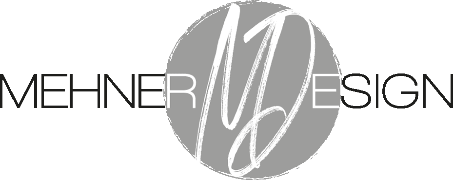 Es ist ein Logo für ein Unternehmen namens Mehner Design.