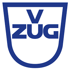Logo de bouclier bleu avec « V ZUG » en lettres grasses et sans empattement.