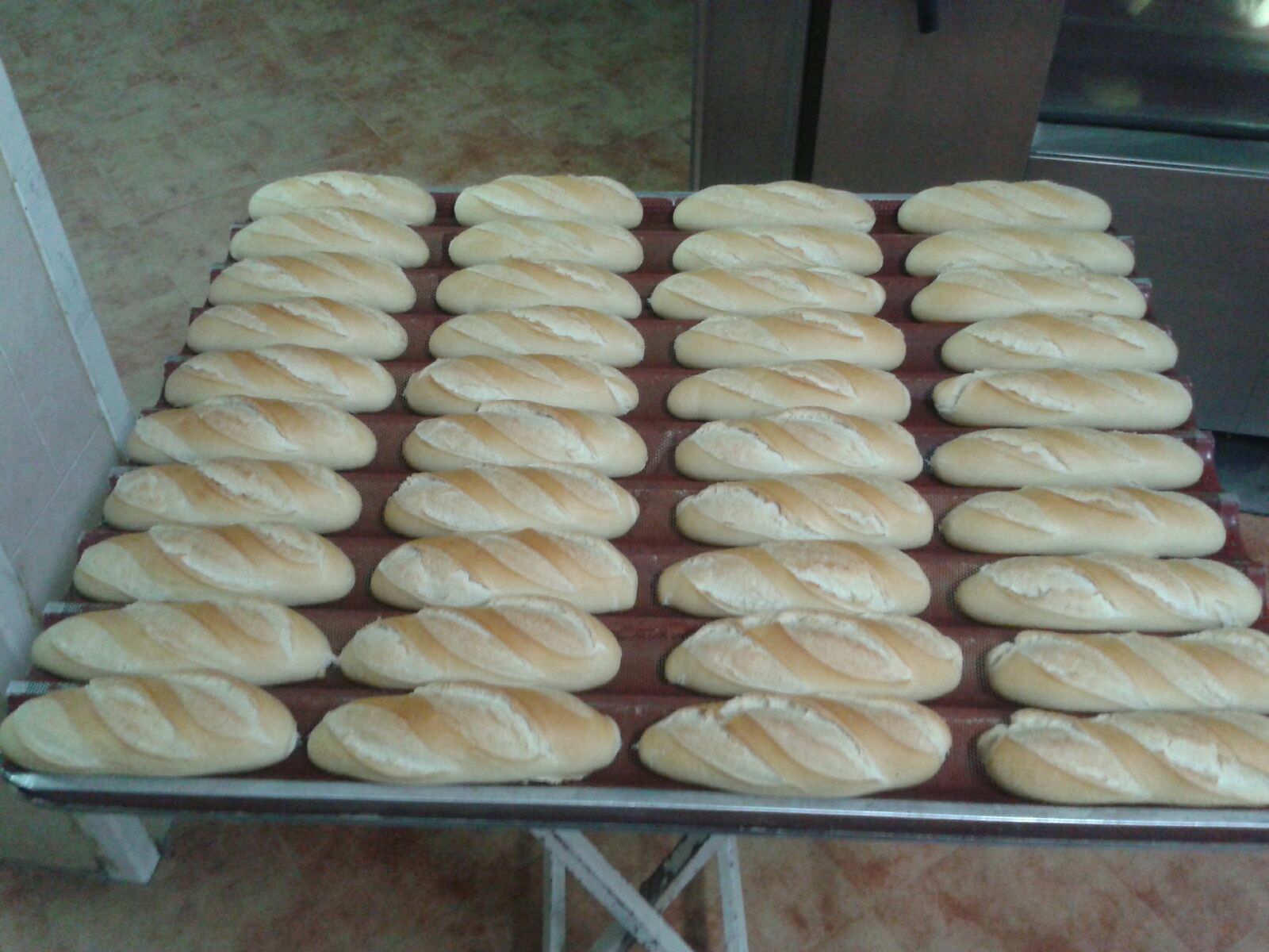 Un montón de panecillos están en una bandeja