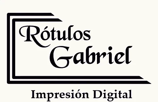 Logo for "Rótulos Gabriel" with text "Impresión Digital".