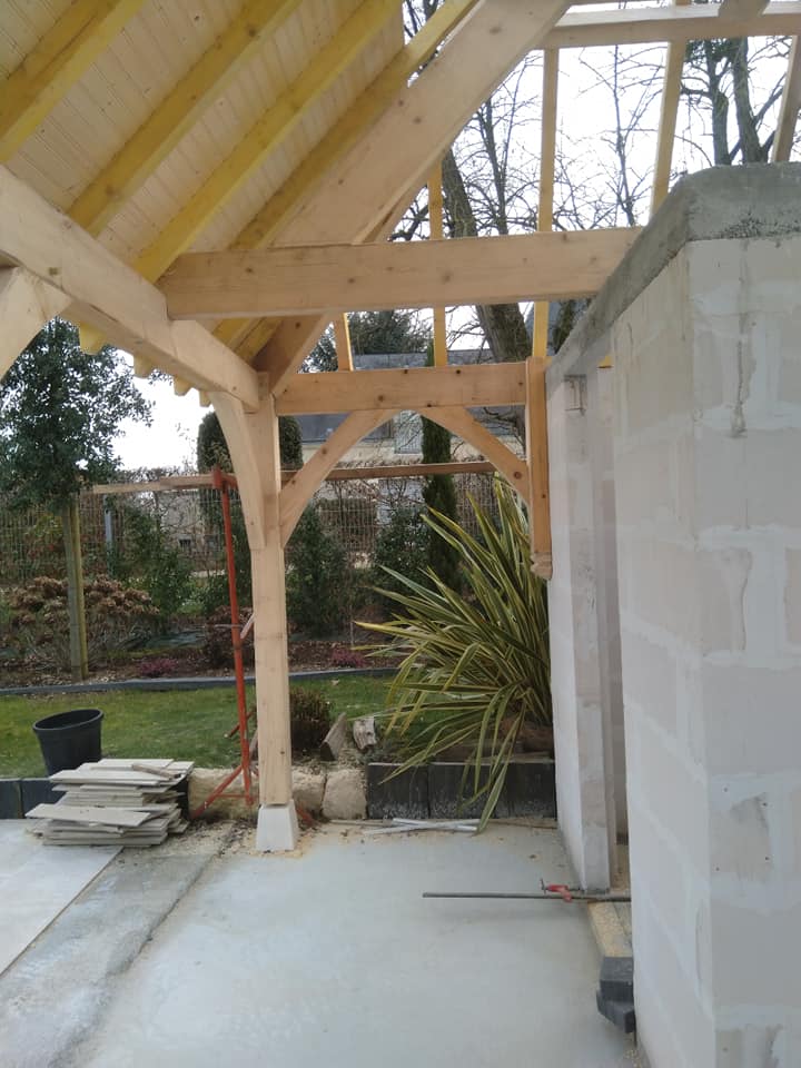 Charpente abri de piscine